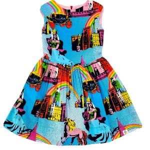 Hard to Find Bijou Sauvage Pop Art Dress - size 10